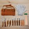 Wood Carving Kit Deluxe-Whittling Knife, Wood Carving Knife Set, Wood Whittling Kit for Beginners, Carving Knife Woodworking Wood Carving Tools Set with Large Leather Case